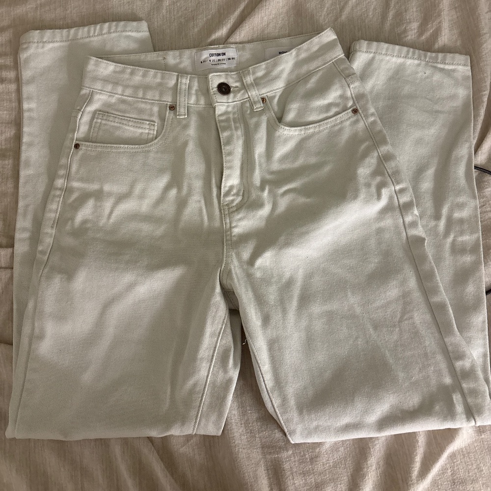 Cotton On Mom Jean Cream